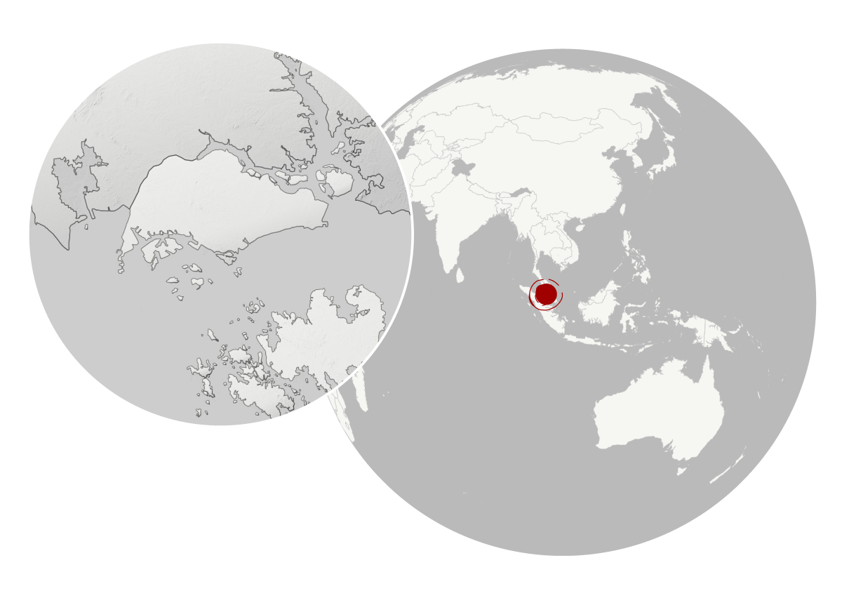 This image is the second map. It depicts 108 attacks in 2025. In this map, attacks are clearly centralized to a turn point with in the Phillip Channel. This segment of the strait is highlighted light grey with red arrows. Below the arrows reads, "Robbers target turning ships".